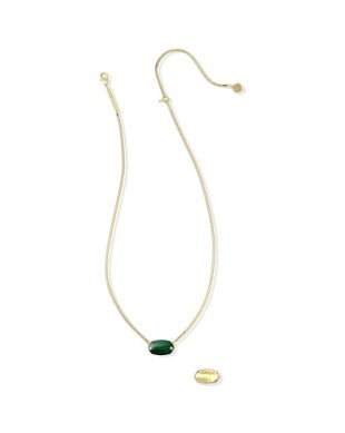 ELISA RIVETED SHORT PENDANT NECKLACE