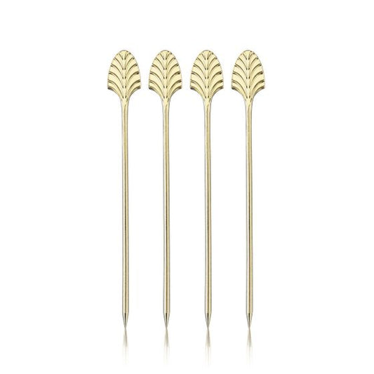 Gold Art Deco Cocktail Picks