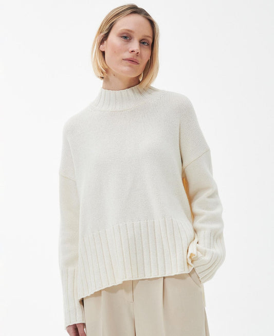 Barbour Winona Knitted Jumper- Antique White